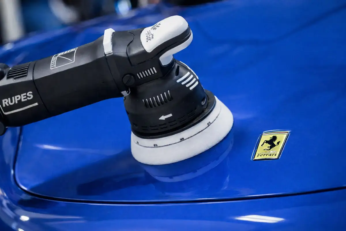 Paint correction with a machine polisher