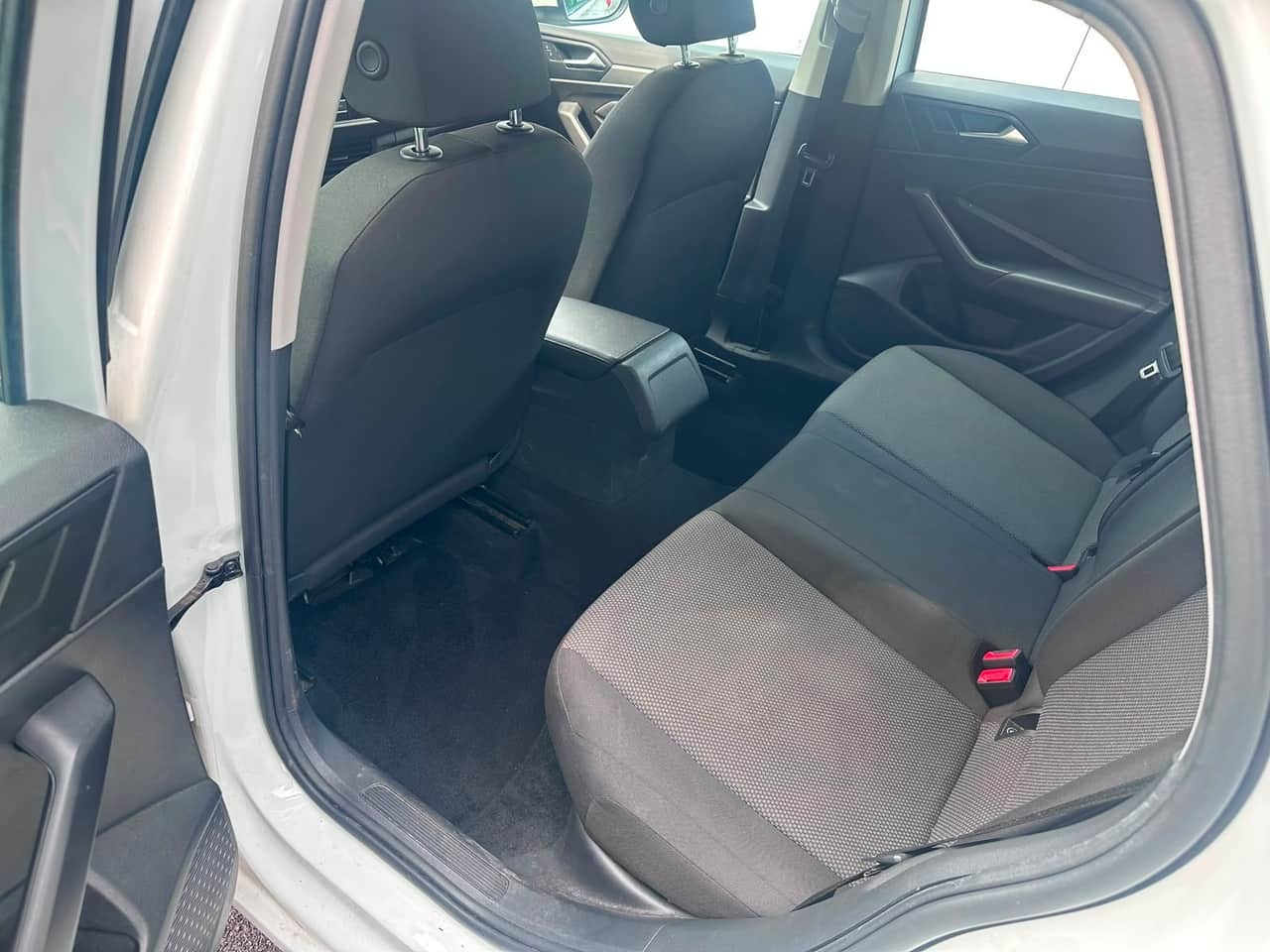 Fully restored rear seats after Detail Jockey interior detail — clean fabric and spotless rear floor, Flemington NJ